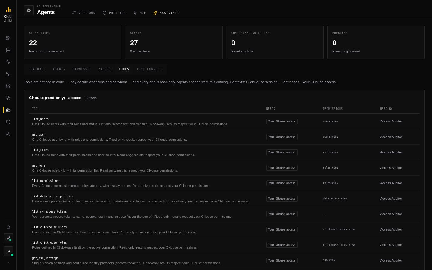 The Tools tab