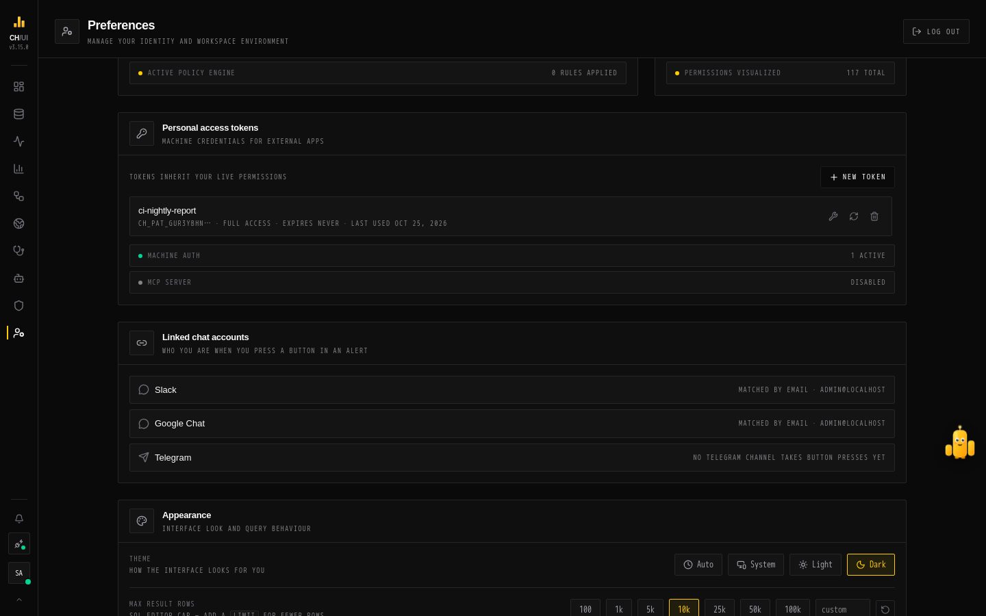 Linked chat accounts